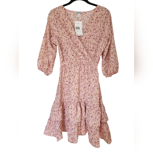 Love Ady Dresses & Skirts - NEW! LOVE ADY Floral Tiered Dress In Blush/baby pink/powder pink , Mini,…